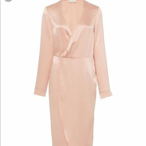NWT Fleur du mal silk wrap dress